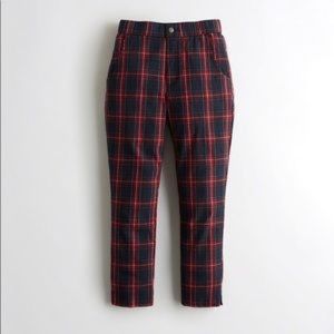 High-rise crop taper pants